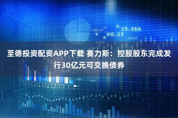 至德投资配资APP下载 赛力斯：控股股东完成发行30亿元可交换债券