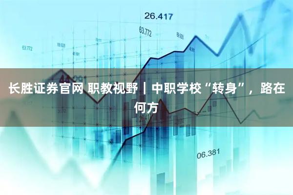 长胜证券官网 职教视野｜中职学校“转身”，路在何方